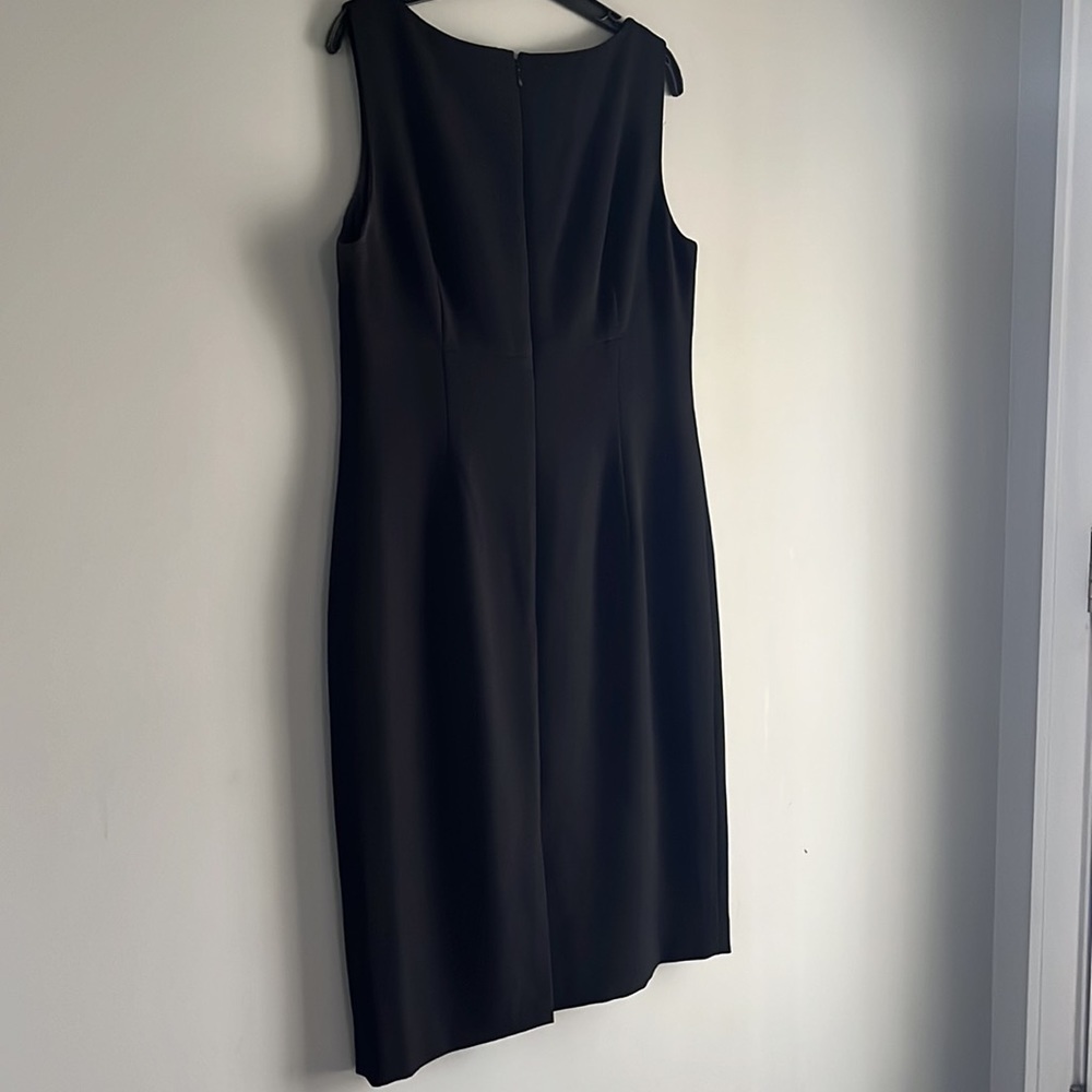 Kasper Classic Black Sleeveless Midi Dress - Picture 4 of 6